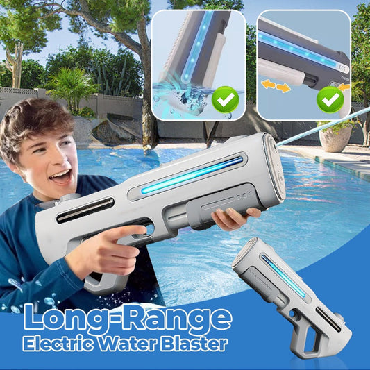 💦🔫Långdistans elektrisk vattenblaster med LED för barn och vuxna