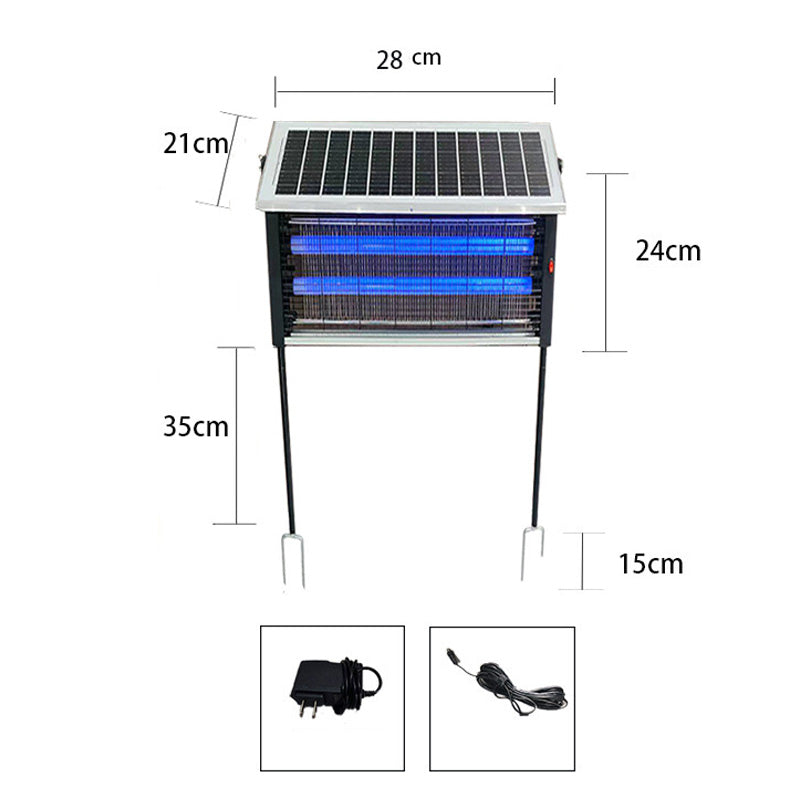 🦟 50 % RABATT NU! ☀️ Kraftfull solcellsdriven insektsdödare på 3500 V – för inomhus- och utomhusbruk, vattentät och kemikaliefri för effektivt skydd 🏠