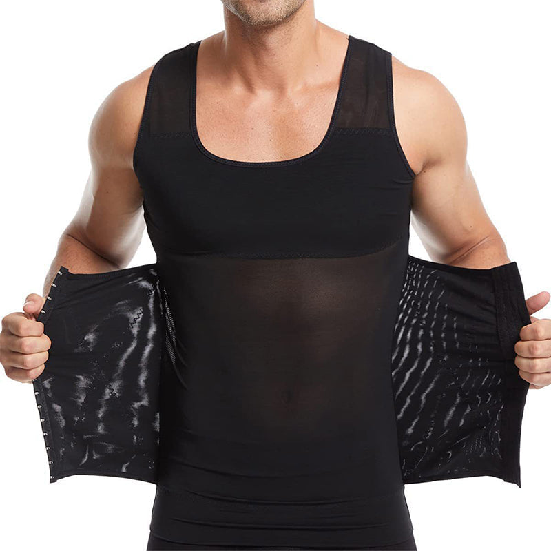 🔥Ny het försäljning❤️‍🔥Slimming Mesh Waist-Cinching Vest för män