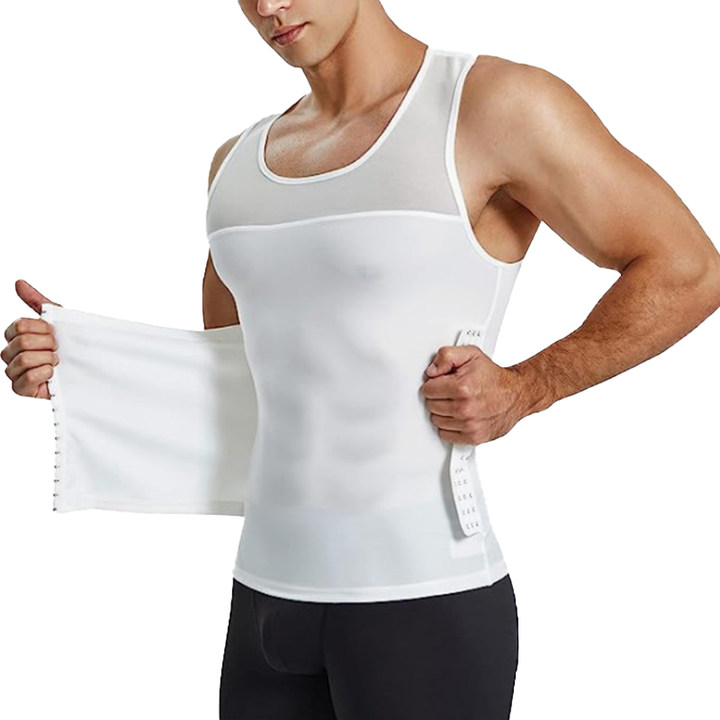 🔥Ny het försäljning❤️‍🔥Slimming Mesh Waist-Cinching Vest för män
