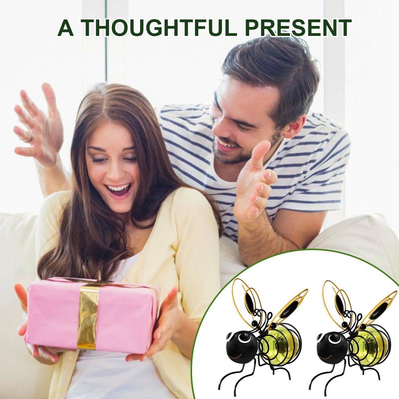 🐝Utomhushängande solcellslampa för bin - perfekt present till växtälskare, mammor eller vem som helst som ler ❤️