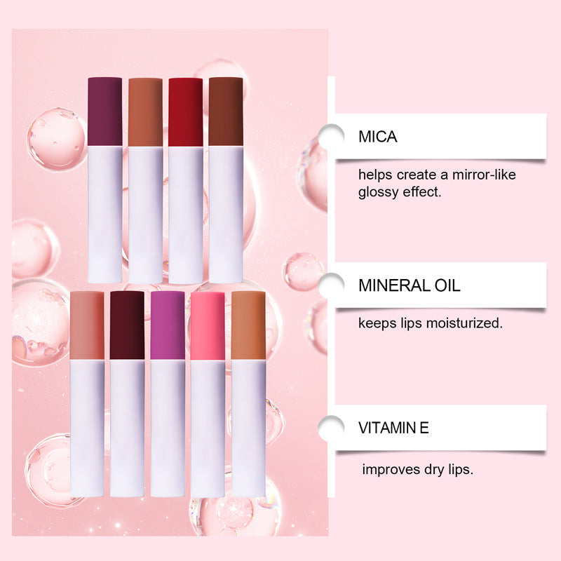 💁🏻‍♀️Köp 1 få 1 gratis💁🏻‍♀️50% rabatt under en begränsad tid denna vecka💄Glass Glow Vårdande läppfärg