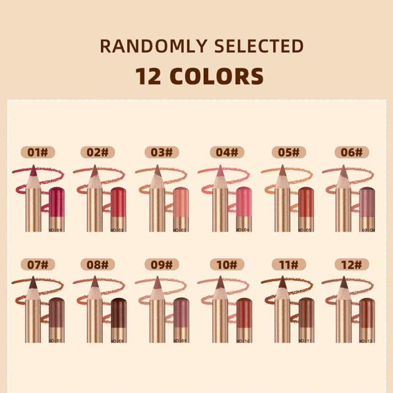 👄 50 % RABATT! 💄 Set med 12 färger av smetfria läppennor – Hållbara, krämiga och vattenfasta – perfekta för vardagsbruk eller professionell sminkning 🎨