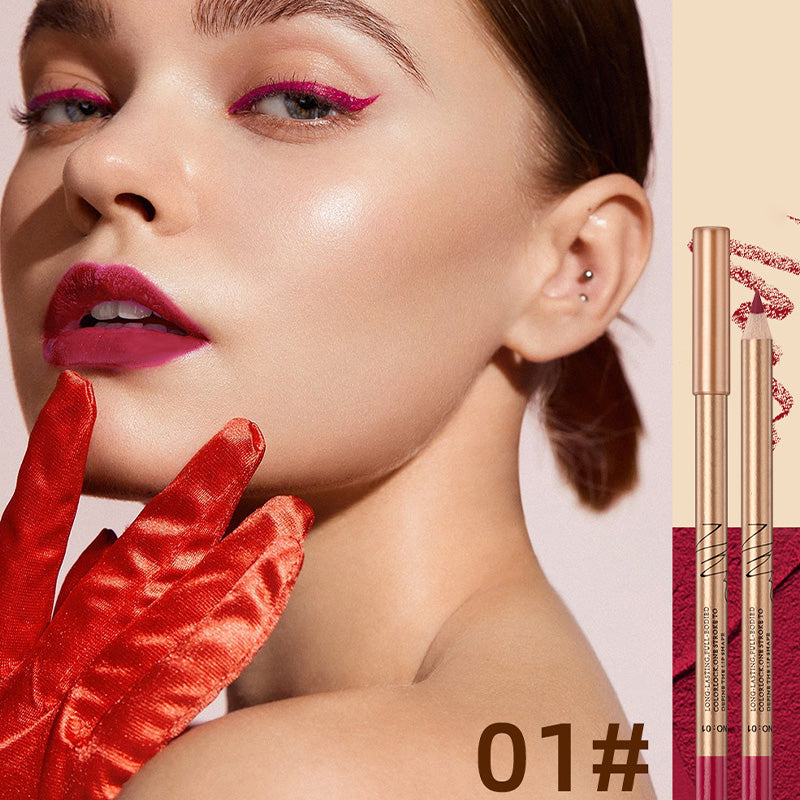 👄 50 % RABATT! 💄 Set med 12 färger av smetfria läppennor – Hållbara, krämiga och vattenfasta – perfekta för vardagsbruk eller professionell sminkning 🎨