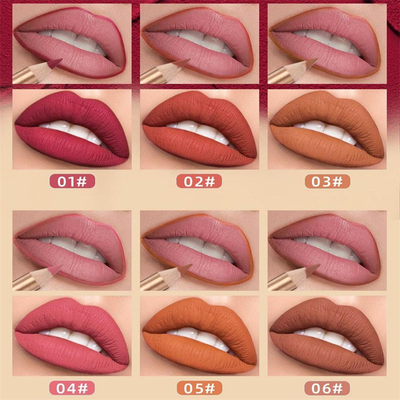 👄 50 % RABATT! 💄 Set med 12 färger av smetfria läppennor – Hållbara, krämiga och vattenfasta – perfekta för vardagsbruk eller professionell sminkning 🎨