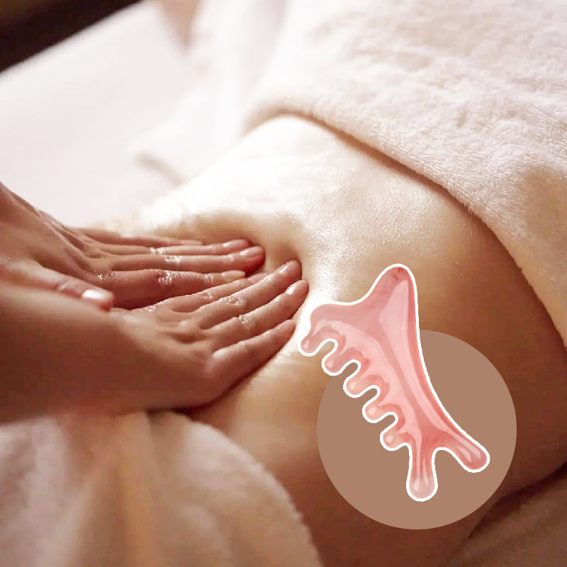 Multifunktionell Huvudmassagekam Gua Sha Verktyg