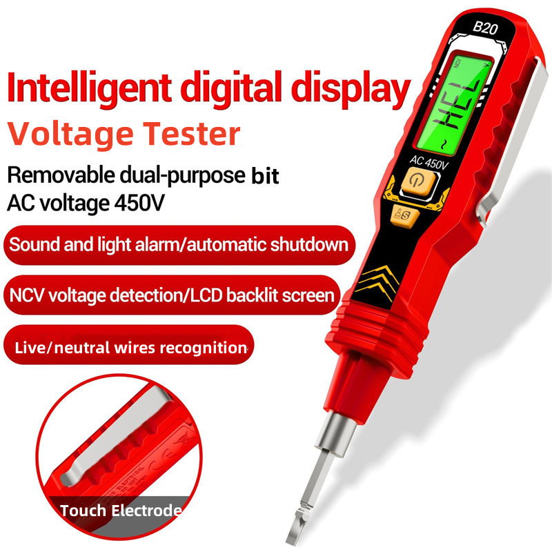 🔥Spänningsdetektor utan kontakt med LCD-skärm