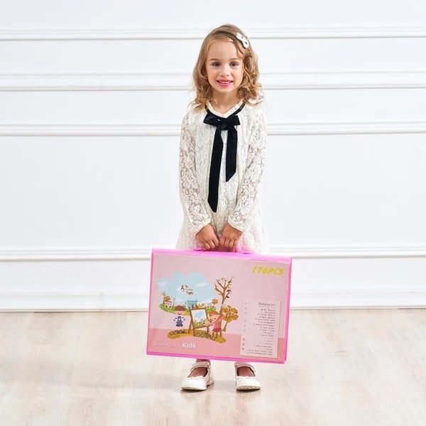 🔥Lyxigt 6-i-1 kreativt konstset 🧑‍🎨 (Perfekt present till barn) Varje barn är en konstnär!
