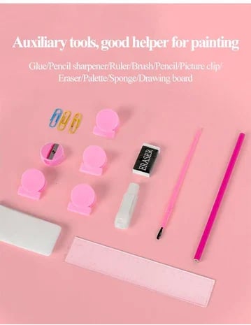 🔥Lyxigt 6-i-1 kreativt konstset 🧑‍🎨 (Perfekt present till barn) Varje barn är en konstnär!