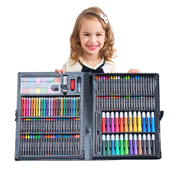 🔥Lyxigt 6-i-1 kreativt konstset 🧑‍🎨 (Perfekt present till barn) Varje barn är en konstnär!