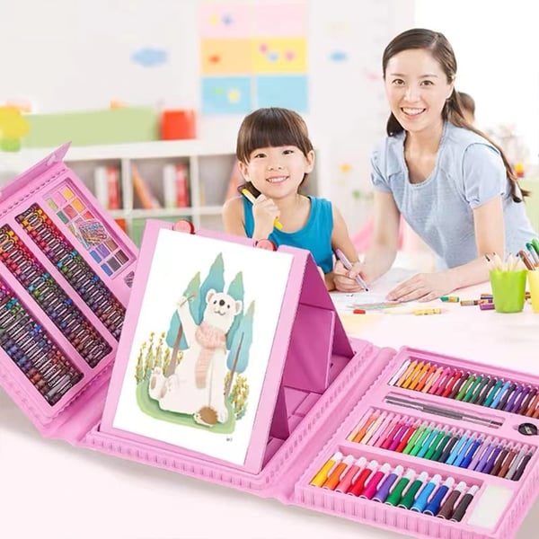 🔥Lyxigt 6-i-1 kreativt konstset 🧑‍🎨 (Perfekt present till barn) Varje barn är en konstnär!