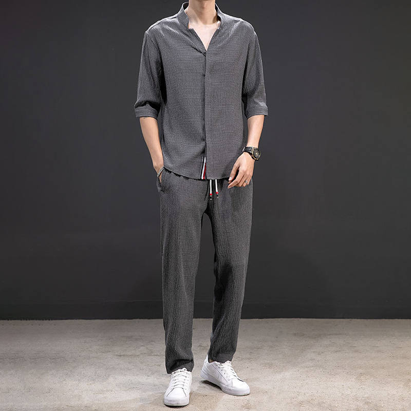 Men’s Breathable Causal 2-Piece Set