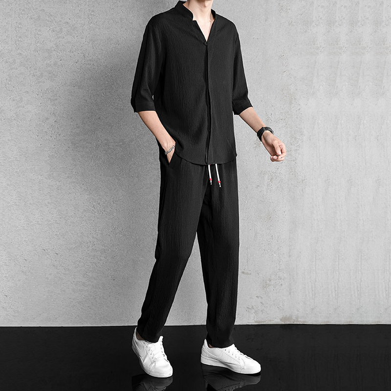 Men’s Breathable Causal 2-Piece Set