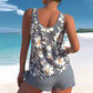 🏖️Mönstrat Tankini-set för kvinnor