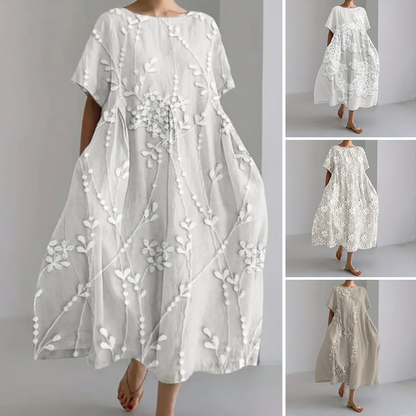 Women's Soft Casual Relaxed Fit Midi Dress