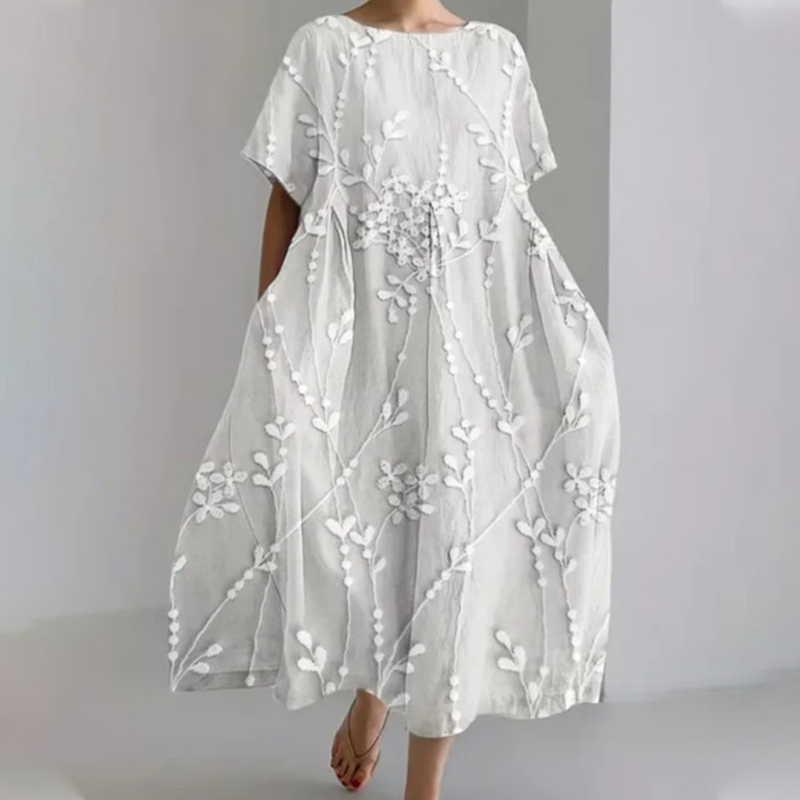 Women's Soft Casual Relaxed Fit Midi Dress