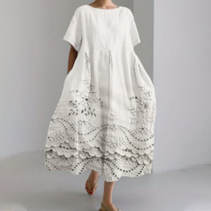 Women's Soft Casual Relaxed Fit Midi Dress