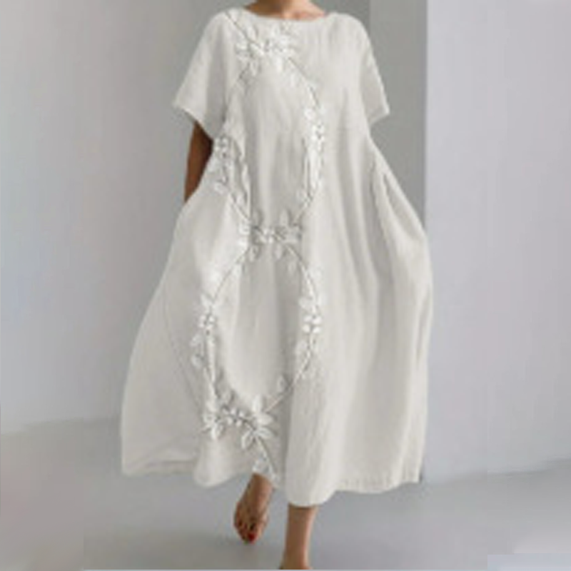 Women's Soft Casual Relaxed Fit Midi Dress
