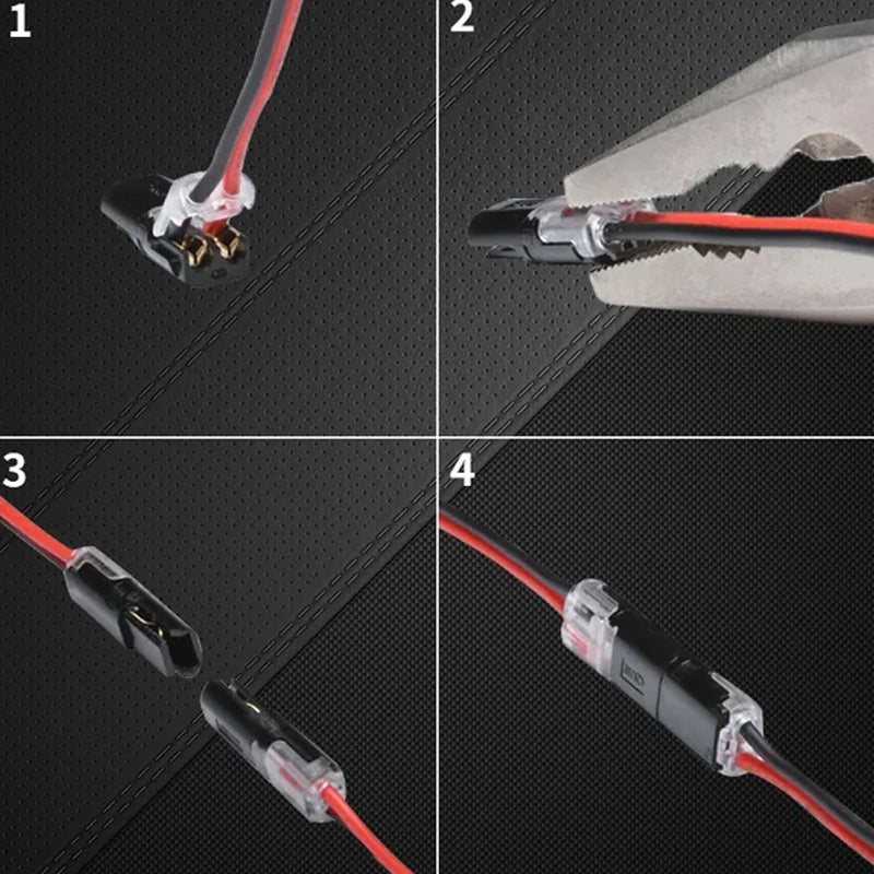 Ju mer du köper, desto mer sparar du!⚡ Dubbeltrådig push-in-kontakt med låsspännebeslag