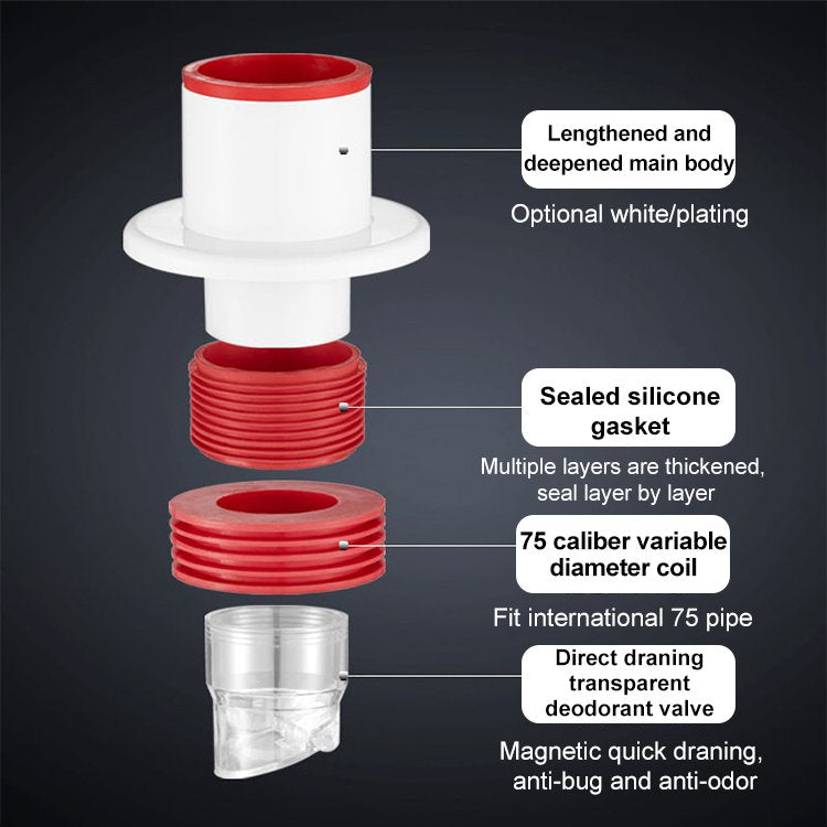 🔥Bästsäljare🔥Avloppsrör med luktfilter