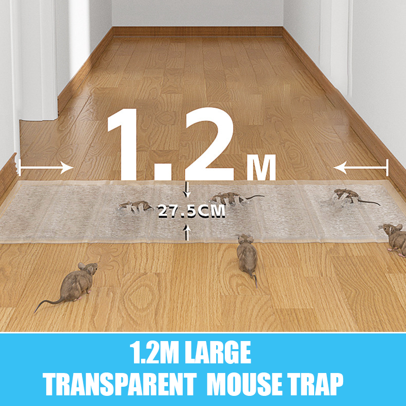 🔥1.2 m stor transparent musfälla