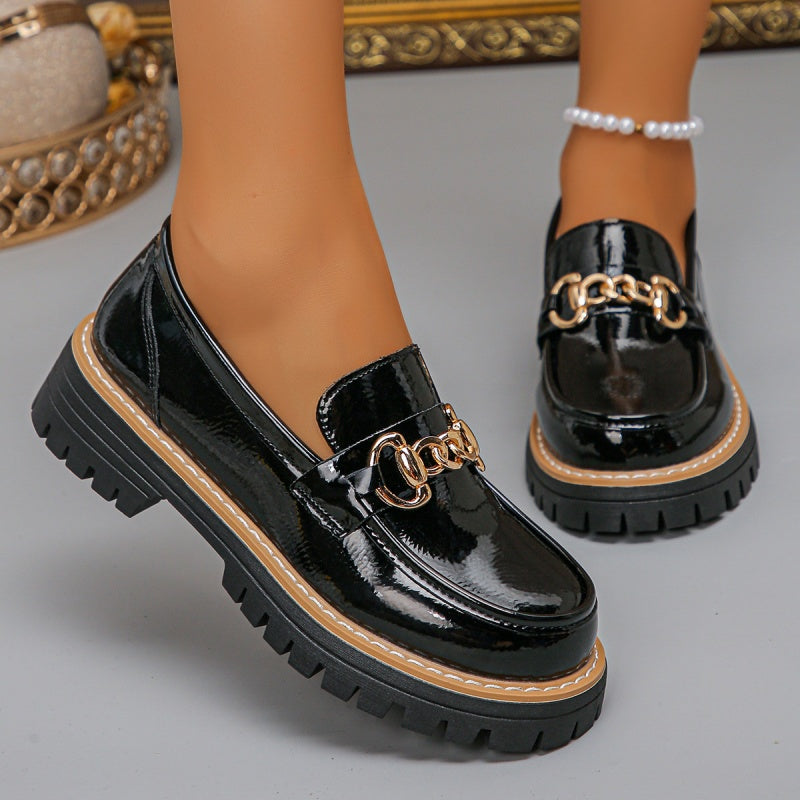 Vintage mjuka loafers för damer