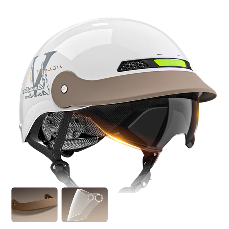 🔥🎁Nyhet 50 % RABATT🔥🛡️Din säkerhetsgaranti🏍️Andningsbar, lätt och stöttålig motorcykelhjälm
