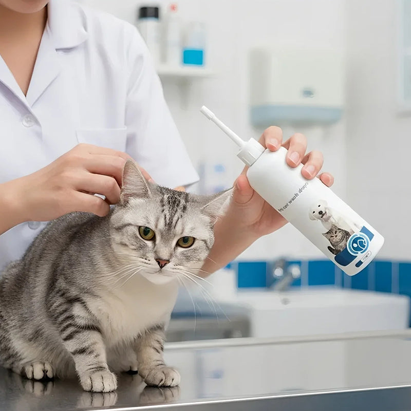 🐱Orolösning för öronkvalster och bakterier hos husdjur