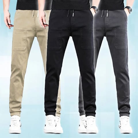 🩳 50% RABATT! 🛒 MultiPants Slitstarka Lastbyxor – Hög Stretch, Många Fickor & Perfekt för Aktiv Vardag 🏃‍♂️
