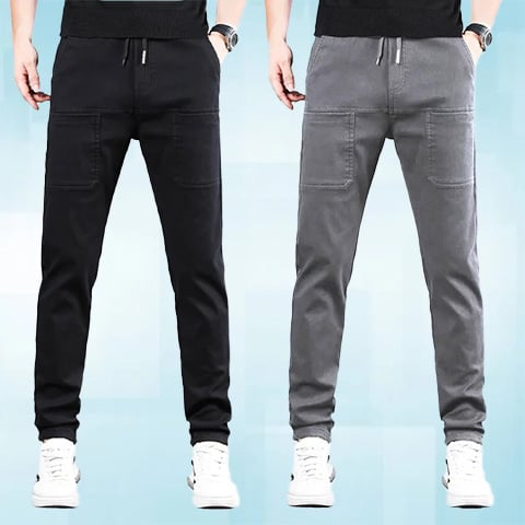 🩳 50% RABATT! 🛒 MultiPants Slitstarka Lastbyxor – Hög Stretch, Många Fickor & Perfekt för Aktiv Vardag 🏃‍♂️
