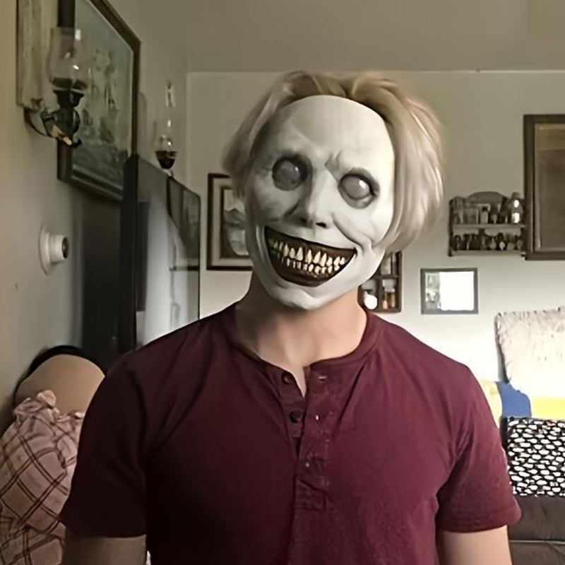 🔥Stor Halloween-överraskning!!💀Skrämmande Skräck Halloween Mask