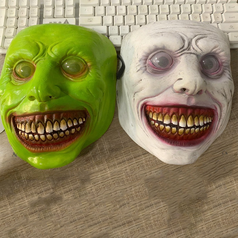 🔥Stor Halloween-överraskning!!💀Skrämmande Skräck Halloween Mask