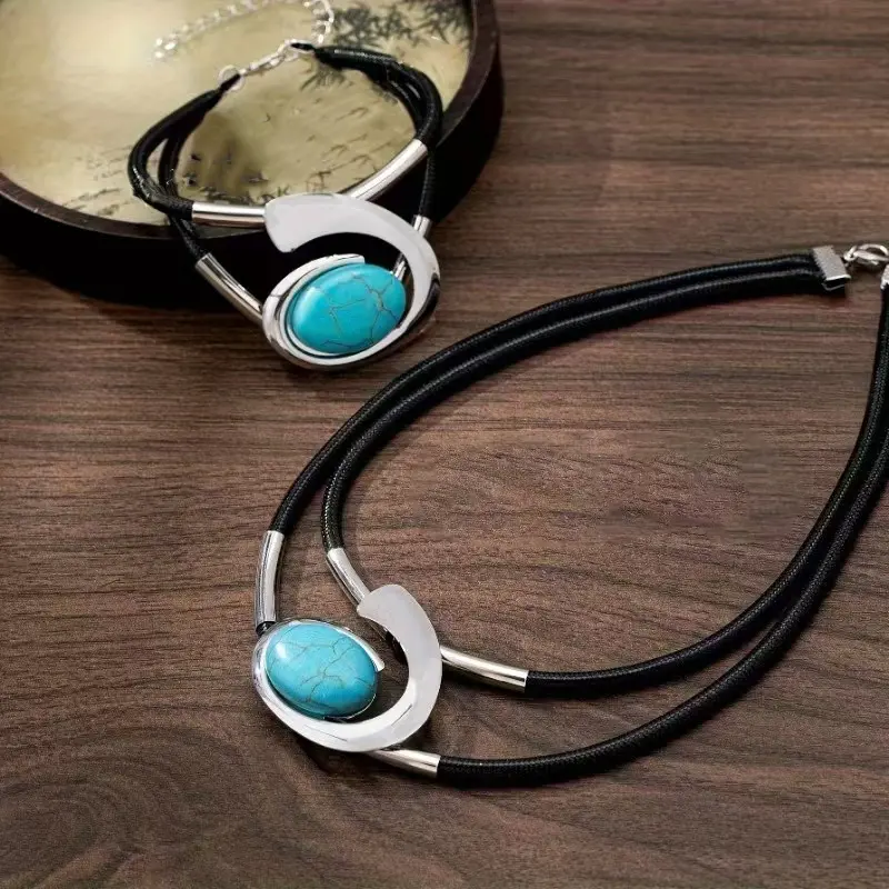 Vintage Boho halsband & armband set