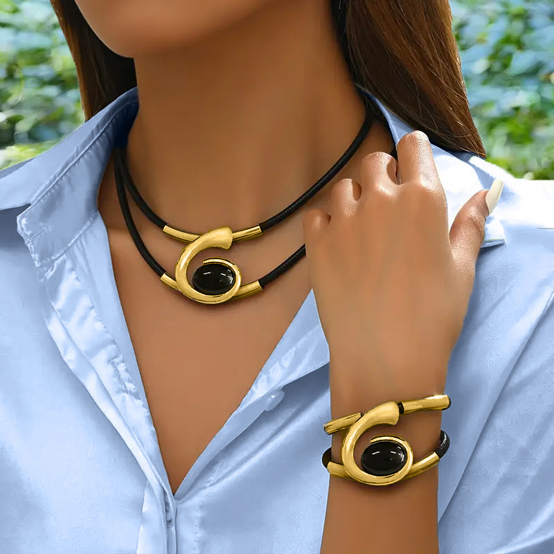 Vintage Boho halsband & armband set