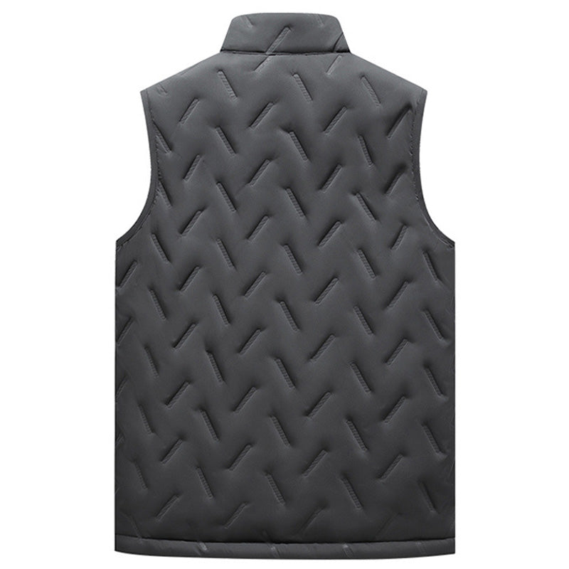 💖HOT SALE 50% RABATT✨️❄️Unisex vintervarm casual ärmlös quiltad väst med fleecefoder
