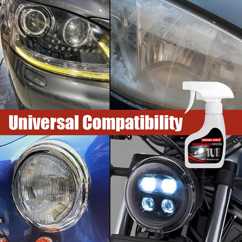 🚗KÖP 2 FÅ 1 GRATIS!✨180 ml bilstrålkastarrenoveringsset – professionell polering med svamp och tätning för klarhet och UV-skydd💎🔧