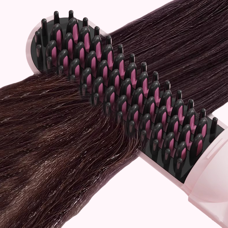 💇‍♀️ 50% RABATT NU! ✨ Rätkam för Alla Hårtyper - Jämn Värmedistribution med Skydd mot Överhettning för en Perfekt Slät Look 🌸🔥