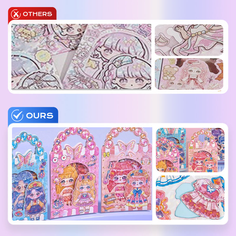 🧲50% RABATT STORREA!✨Magnetiska Kläddockor för Barn - 25 Utbytbara Klädesplagg med Pedagogiskt Design för Kreativ Lek👗🎨
