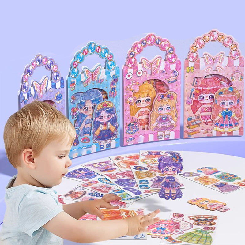 🧲50% RABATT STORREA!✨Magnetiska Kläddockor för Barn - 25 Utbytbara Klädesplagg med Pedagogiskt Design för Kreativ Lek👗🎨