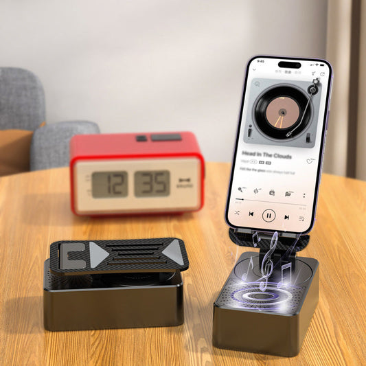 3-i-1 Trådlös Bluetooth-högtalare, Laddstation och Telefonhållare