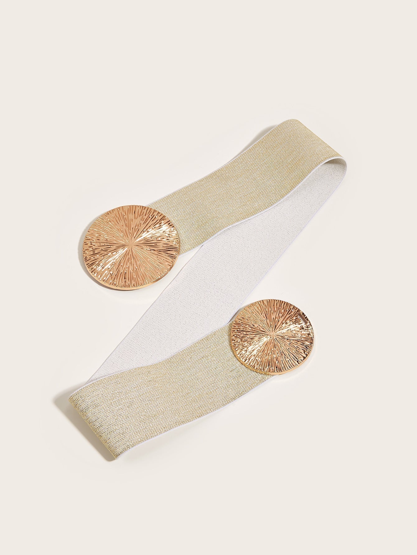 Damvintage bälte med guldspänne och hög elasticitet🎁