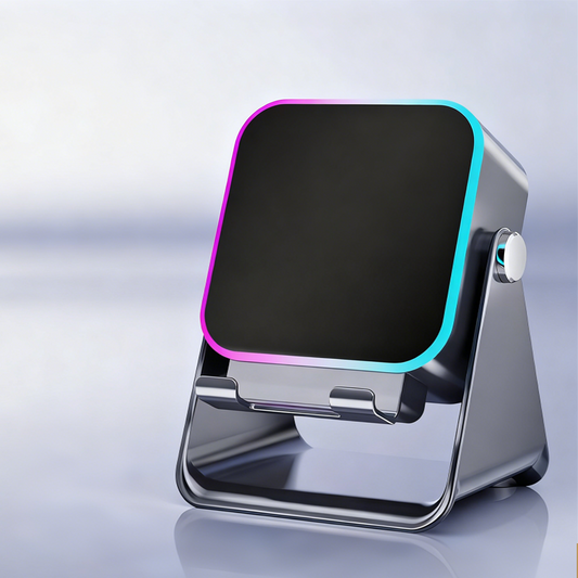 🔥Julrea – upp till 50 % rabatt🎅🎶📱 5-i-1 Trådlös Induktionshögtalare med Justerbart Telefonstativ