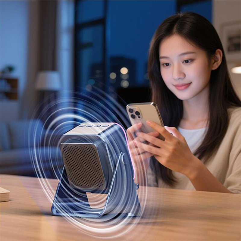 🔥Julrea – upp till 50 % rabatt🎅🎶📱 5-i-1 Trådlös Induktionshögtalare med Justerbart Telefonstativ