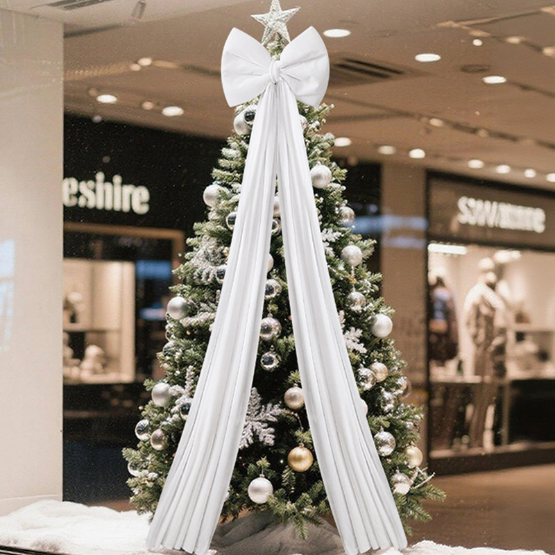 🔥Xmas Pre-Sale 50% OFF🎀🎄Christmas Bow Ornament with Long Ribbons bowknot🎅Ready for Christmas!🌟 Shopping Frenzy: Entire Store 50% OFF!💖