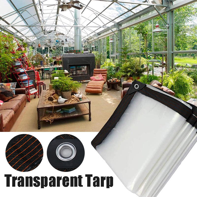 🧵 50% RABATT! 💧 Kraftig Transparent Vattentät Isolerad Presenning – Flexibel, Revisionssäker & Ideal För Växthus, Byggarbetsplatser & Utomhusbruk 🏠