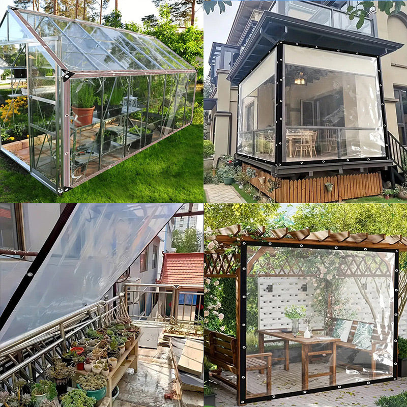 🧵 50% RABATT! 💧 Kraftig Transparent Vattentät Isolerad Presenning – Flexibel, Revisionssäker & Ideal För Växthus, Byggarbetsplatser & Utomhusbruk 🏠