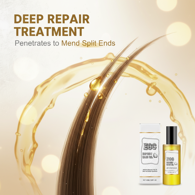 💆‍♀️ KÖP 1 FÅR 1 GRATIS! ✨ HÅRREPARATIONSOLJA - Äggprotein & Keratin, Återfuktar och Förstärker Slitna Hårslingor, Lämnar Håret Mjukt och Fullt av Glans 🌿🧴