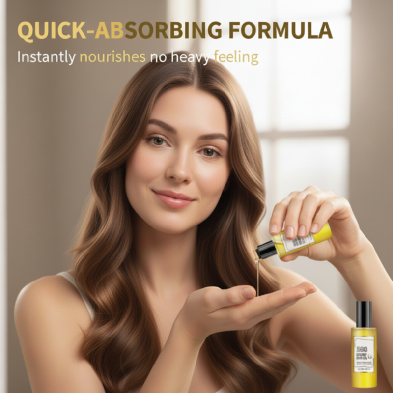 💆‍♀️ KÖP 1 FÅR 1 GRATIS! ✨ HÅRREPARATIONSOLJA - Äggprotein & Keratin, Återfuktar och Förstärker Slitna Hårslingor, Lämnar Håret Mjukt och Fullt av Glans 🌿🧴