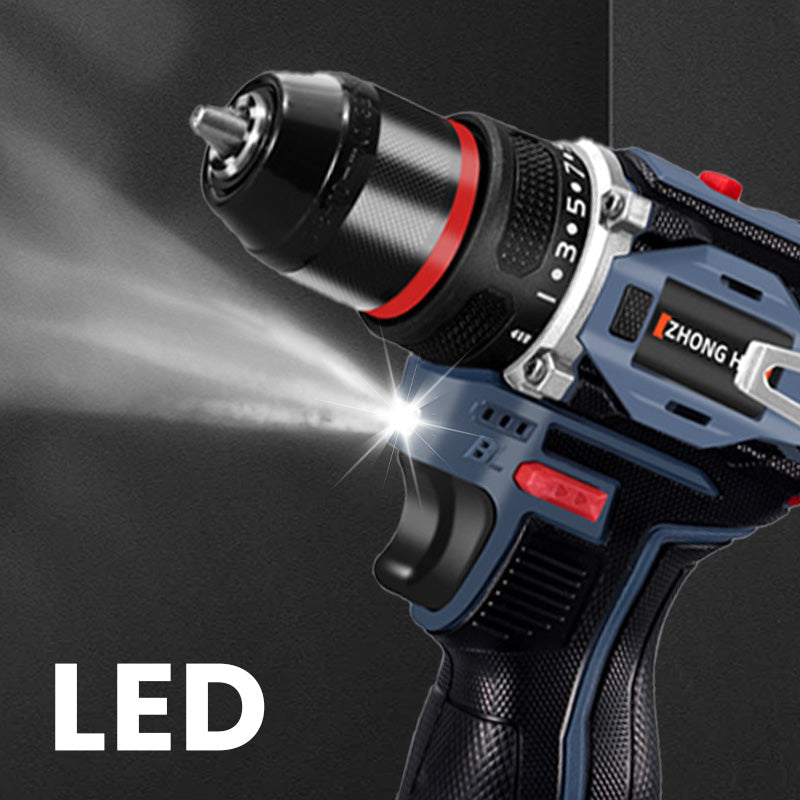 🧰Borstlös elektrisk sladdlös borrmaskin med batteri ＆ laddare