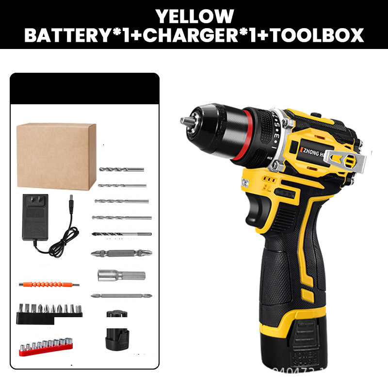 🧰Borstlös elektrisk sladdlös borrmaskin med batteri ＆ laddare